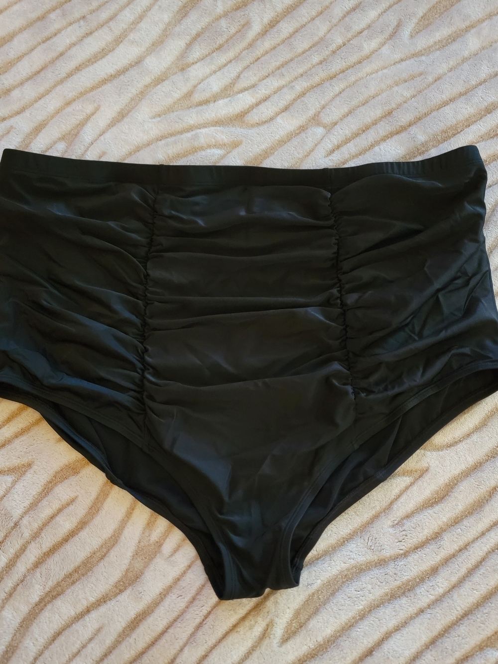 torrid Black High-Waist Ruched Bikini Bottoms